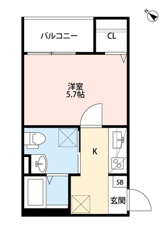 ヴィラクレール神戸の物件間取画像